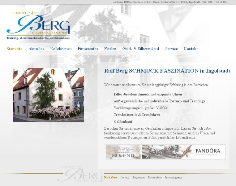exclusive BERG collections mit neuem Internet-Auftritt ...
